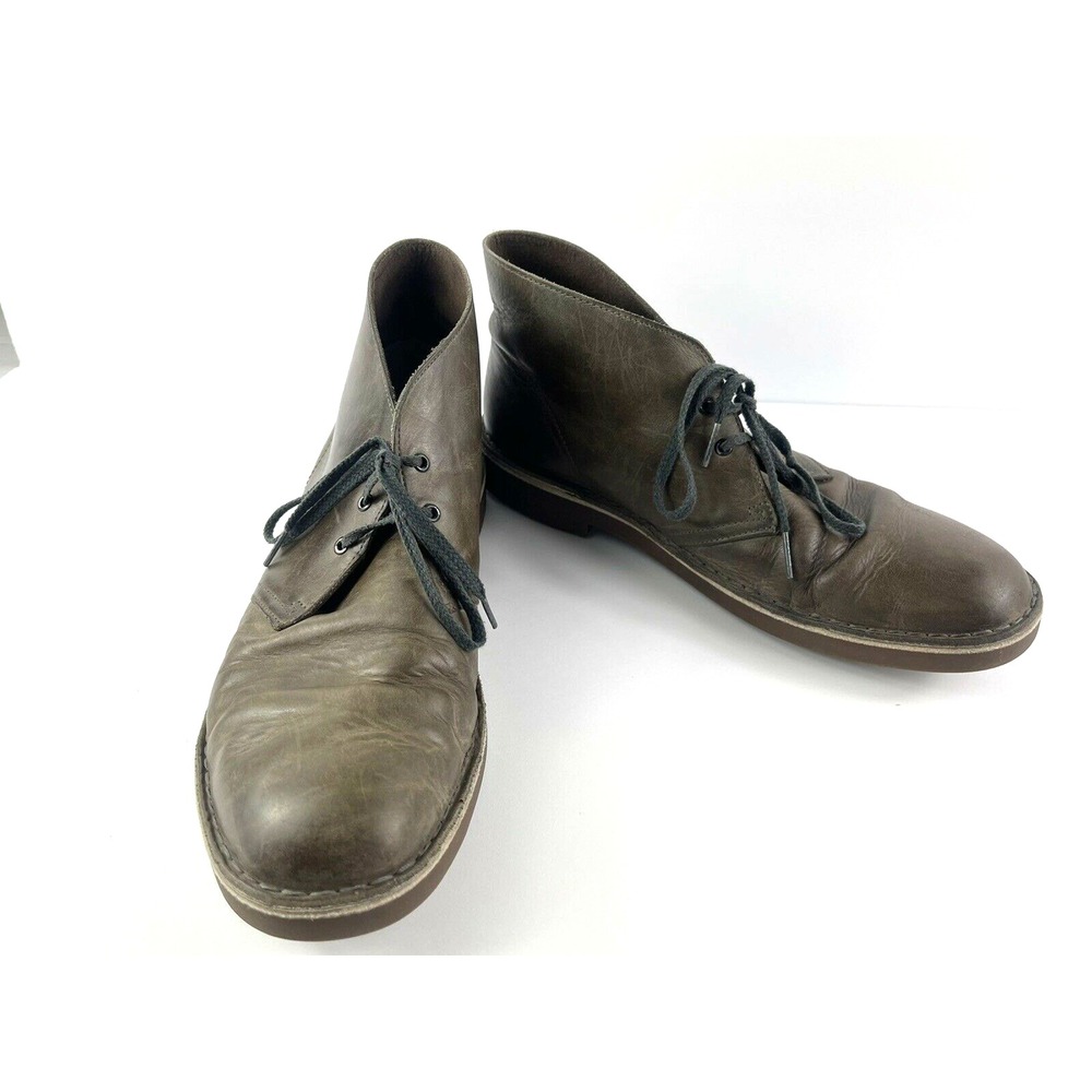 Clarks Originals Desert Chukka Boots Men 10M Shoes Brown Leather Crepe Soles